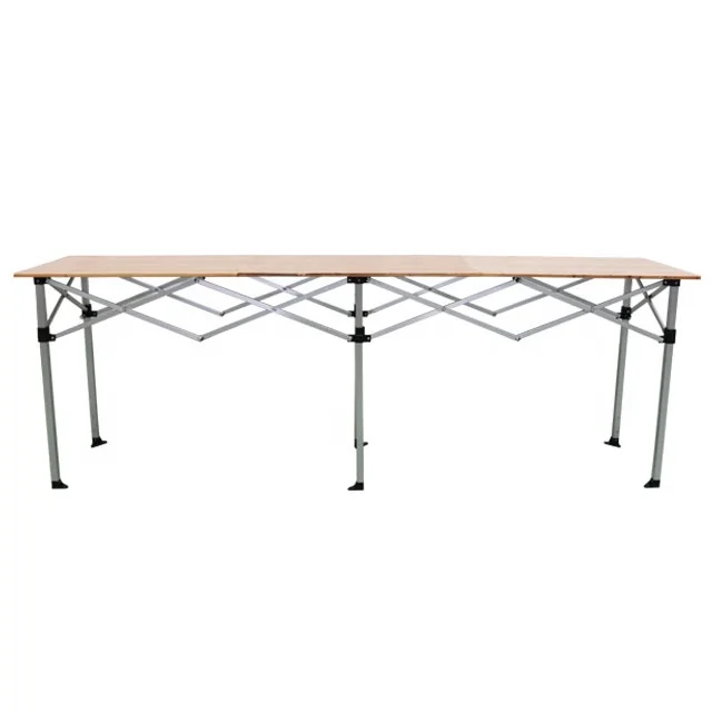 Frame Folding Table for Events Heavy Duty Aluminum Outdoor Furniture Metal