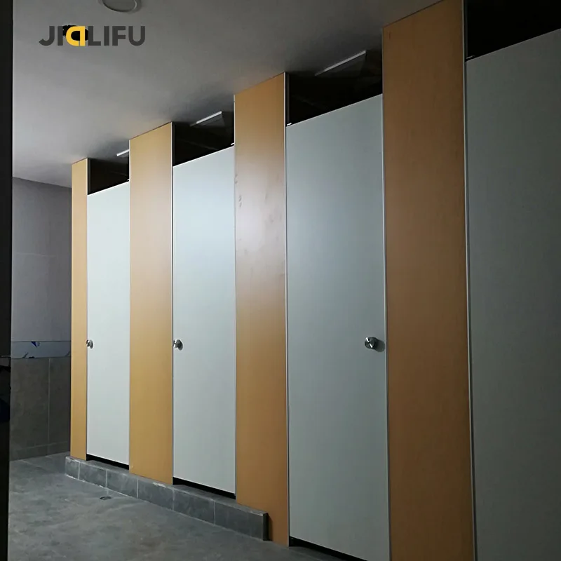 PVC board composite board toilet cubicle partition with nylon material accessories