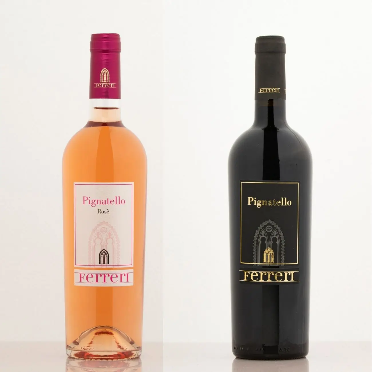 FERRERI tradition new mix of high quality Red and Rose wine for table and shop 750 ml Grape Pignatello Italy High Quality