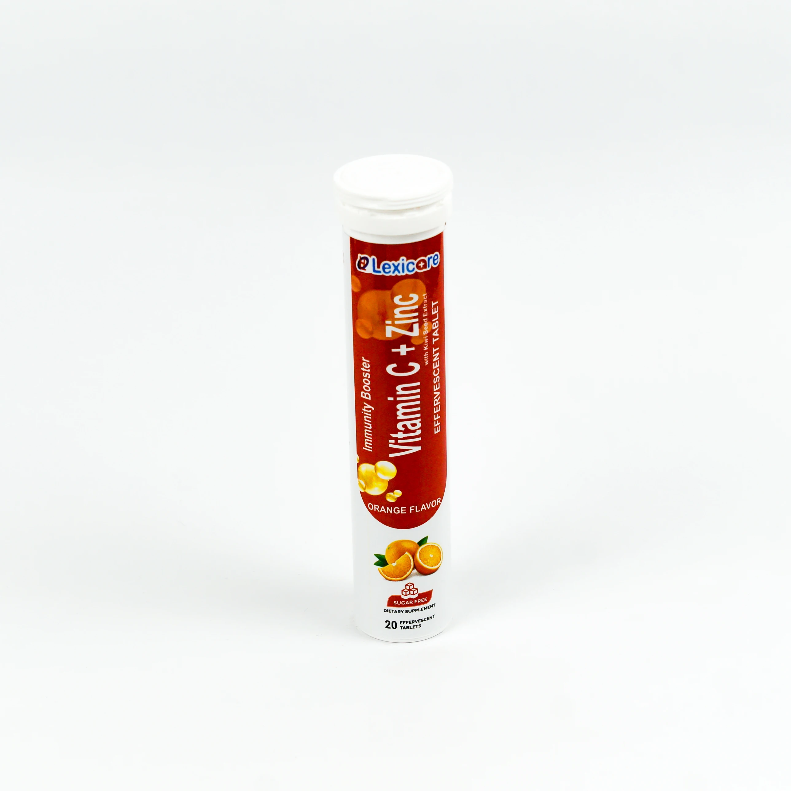 High Quality Private Label Vitamin C Effervescent Tablets with Zinc Immunity System Support for Adults