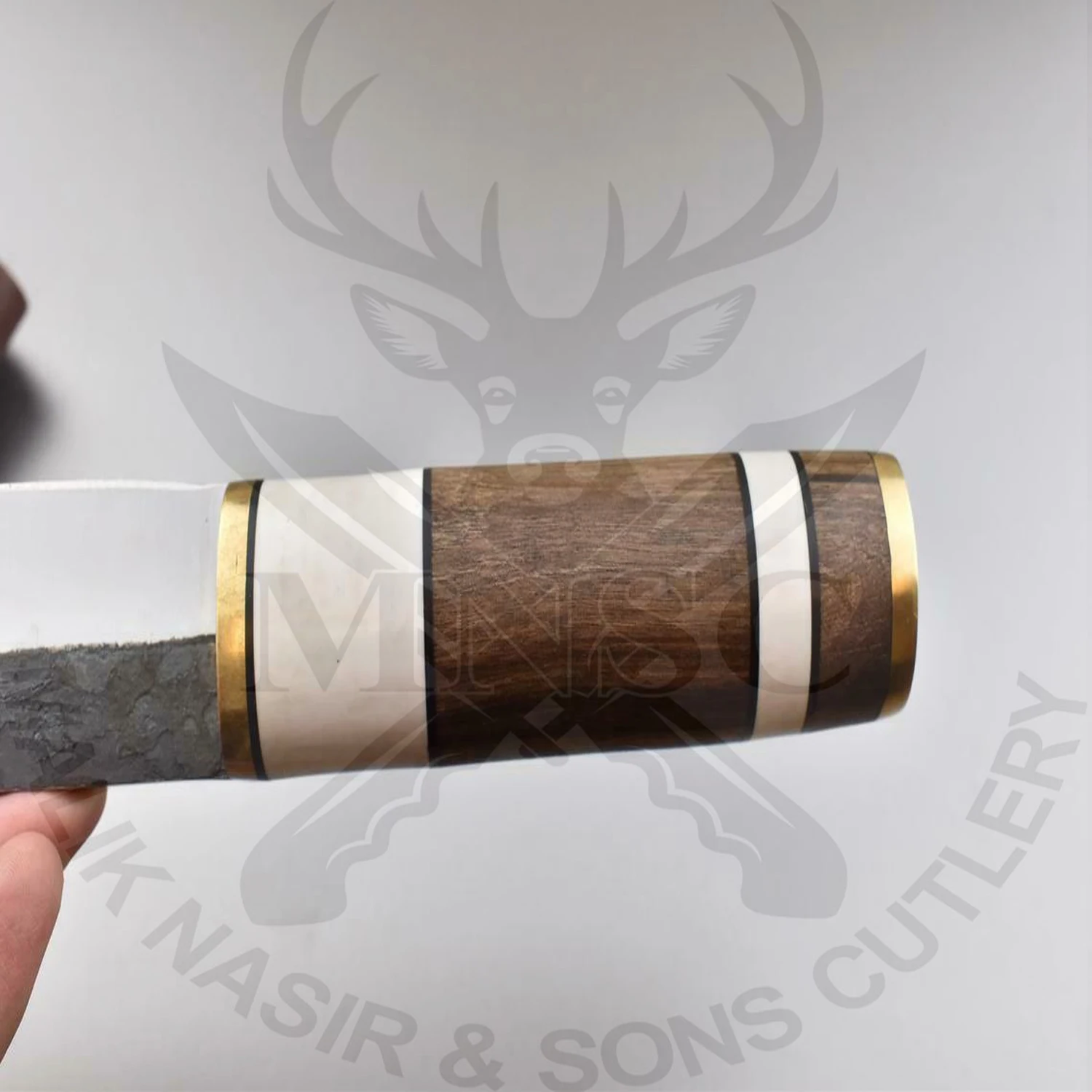 
COSTUME Handmade High Carbon Steel 1095 Puukko Knife Walnut Wood Handle 