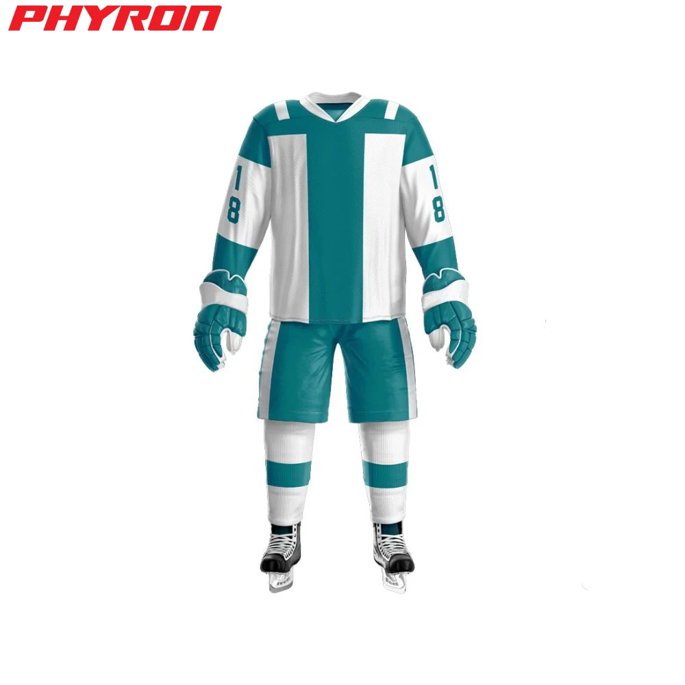 Newest Ice Hockey Uniform 100% Polyester Any Logo Custom Reversible Hockey Uniform