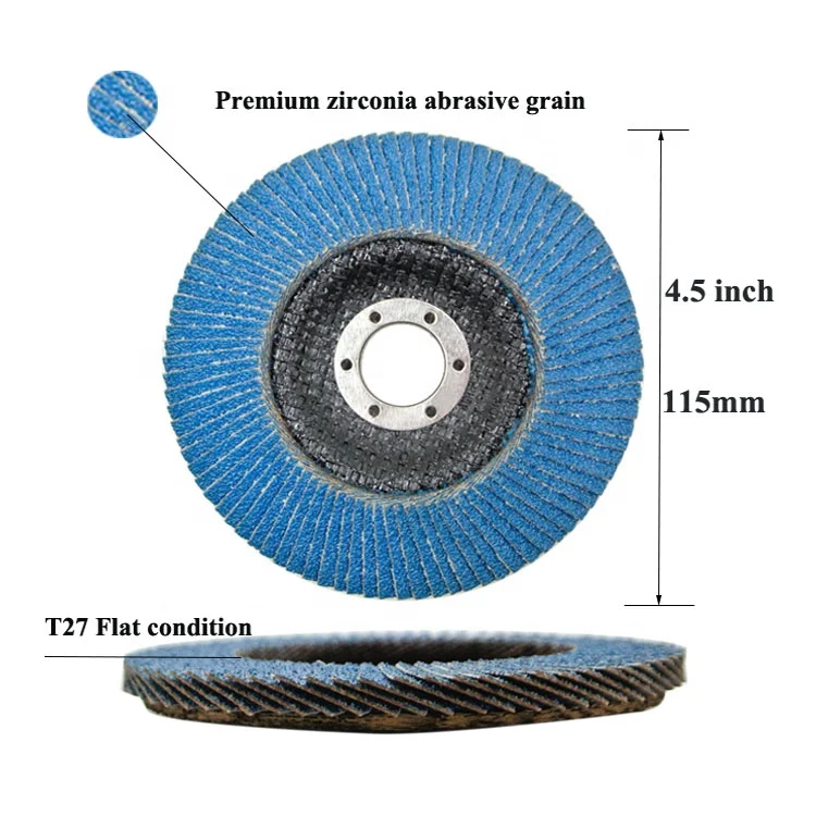 
SATC 20-PACK Premium 115 Mm Flexible Abrasive Flap Disc Plates Mixed Grits of 40/60/80/120 for Steel 7+ Strenthen Fiberglass 