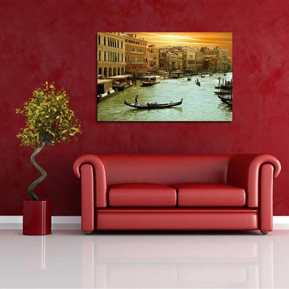 
Expressive Timeless Pitaara Box Venice Grand Cana Canvas Painting Mdf Frame 
