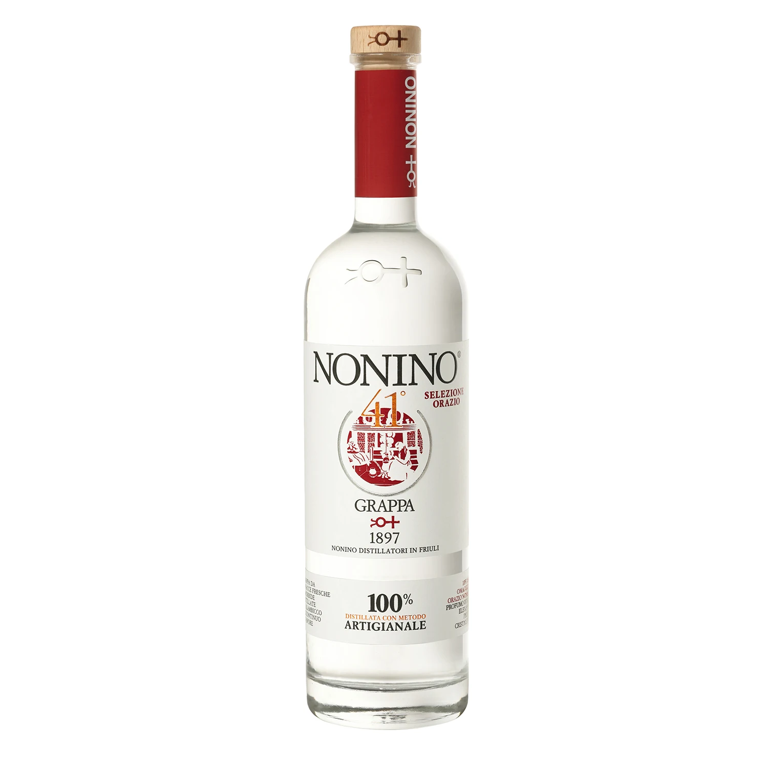  Итальянское белое виски высокое качество OEM Grappa Nonino tradition традиционный 41 da 1000