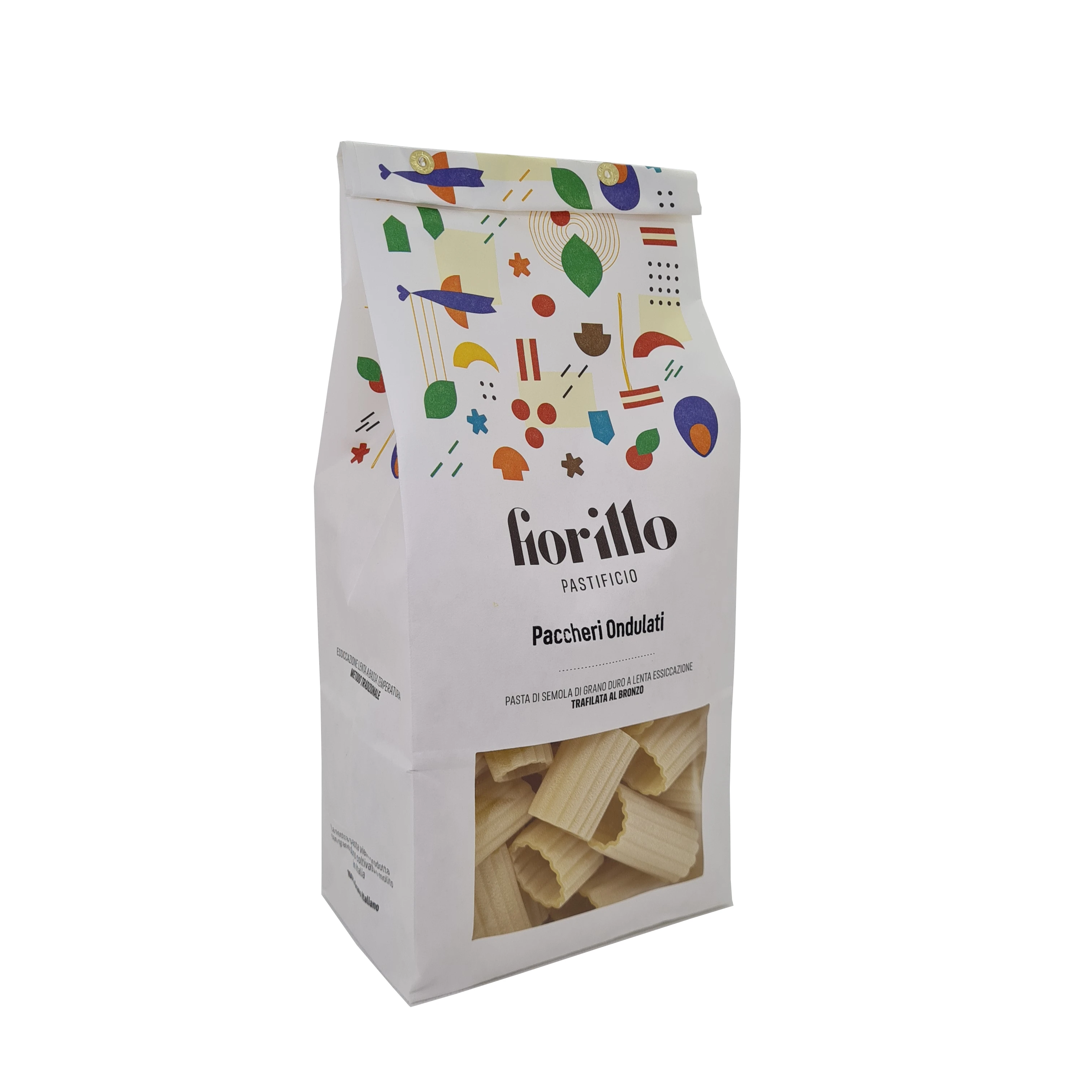 Paccheri 100% итальянская пшеница, высокое качество, ручная работа, макаронные изделия ручной работы, семена, Pastificio Fiorillo 500 г