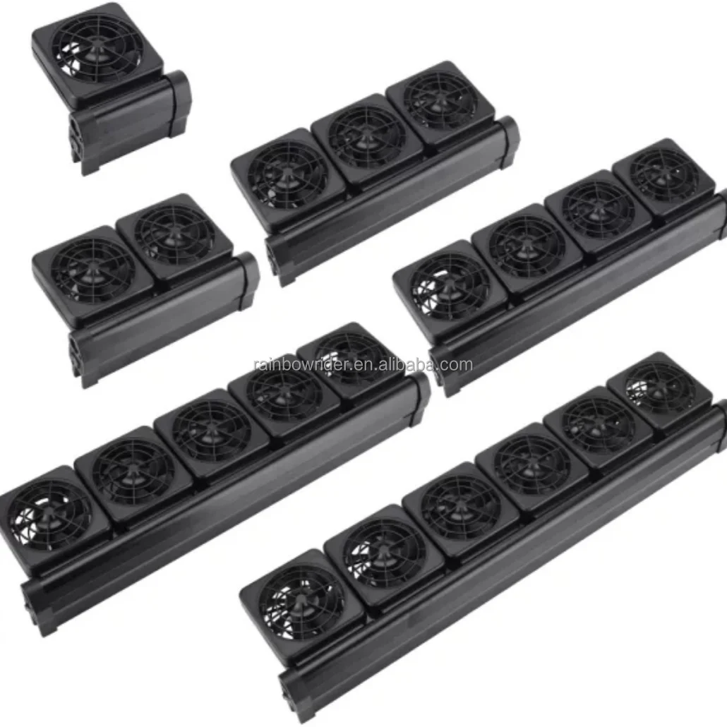 Aquarium Cooling Fan 2 Fans,Aquarium Chillers Cooling Fan, ColdWind Cooling System for Salt/Fresh Water