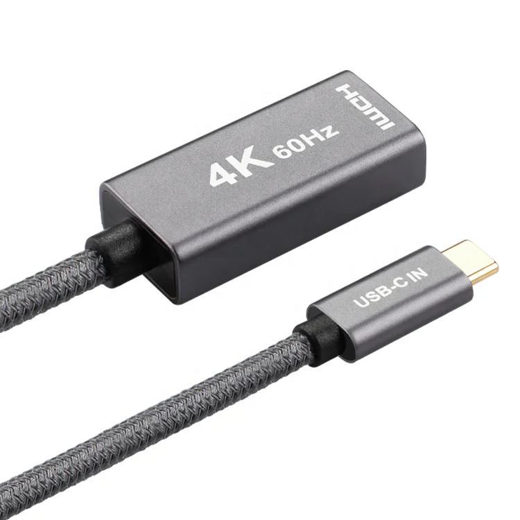 Кабель-адаптер ult-unite в нейлоновой оплетке 20 см 4K 60 Гц USB Type-C