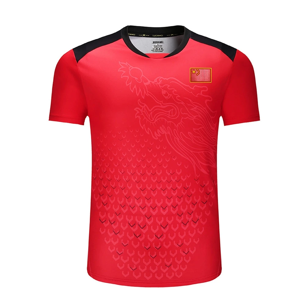 cheap rate  high quality sublimation Table tennis t shirt training sport tennis cricket shirt jersey