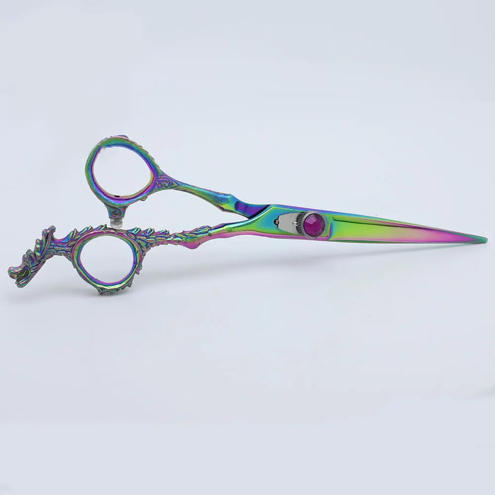 Высококачественные японские ножницы для волос из нержавеющей стали онлайн продажа с индивидуальным цветным дизайном использование салона стрижки в