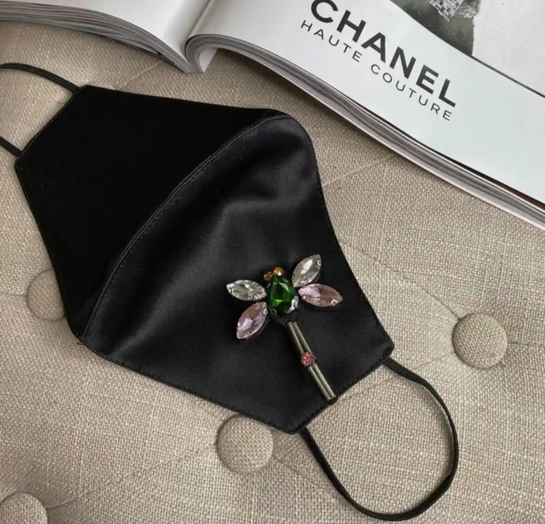 BEAUTIFUL DESIGNER FACE MASK  for Party & wedding & It embellished in hand zardozi embroidery work- 2021