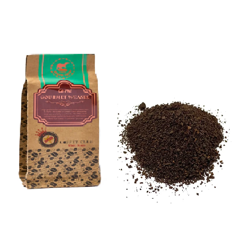 Best Vietnamese Specialty 100% Roasted Arabica Luxury Delicious Kopi Luwak Weasel Ground Coffee with 200g Gift Packing