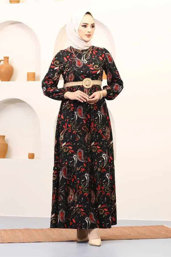 2022 новый сезон скромная модная абайская Туника хиджаб платье шаль в этническом стиле дизайн Исламская одежда турецком