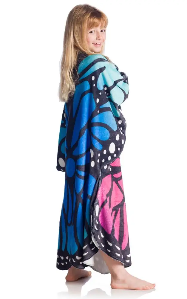 KANGURU BUTTERFLY WEARABLE FLEECE BLANKET FOR KIDS