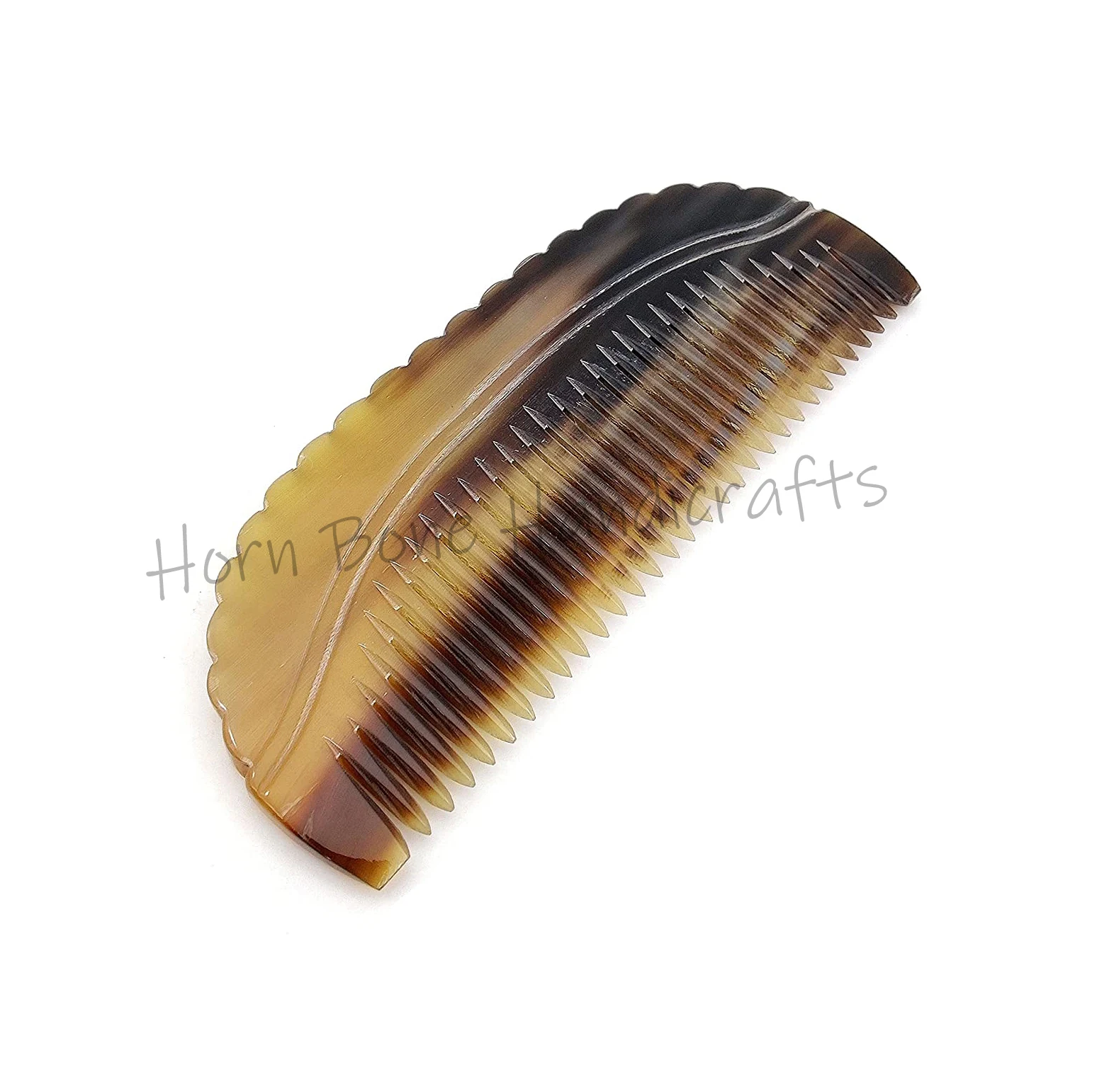 Ox Horn Comb Premium Quality 100% Handmade Anti Static Natural Fine Horn Pocket Comb Professional Detangling Fine Tooth Comb