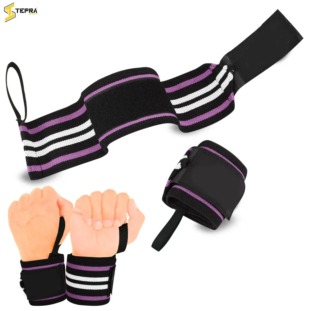 Weight Lifting Wrist Support Bandage Elasticated Cotton Gym Wraps Workout - 2X