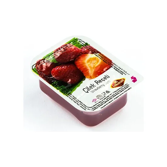 Catering, Premium Quality Fresh Taste 20gr Portion Pack , 35% Fruit Organic Sour Cherry Jam