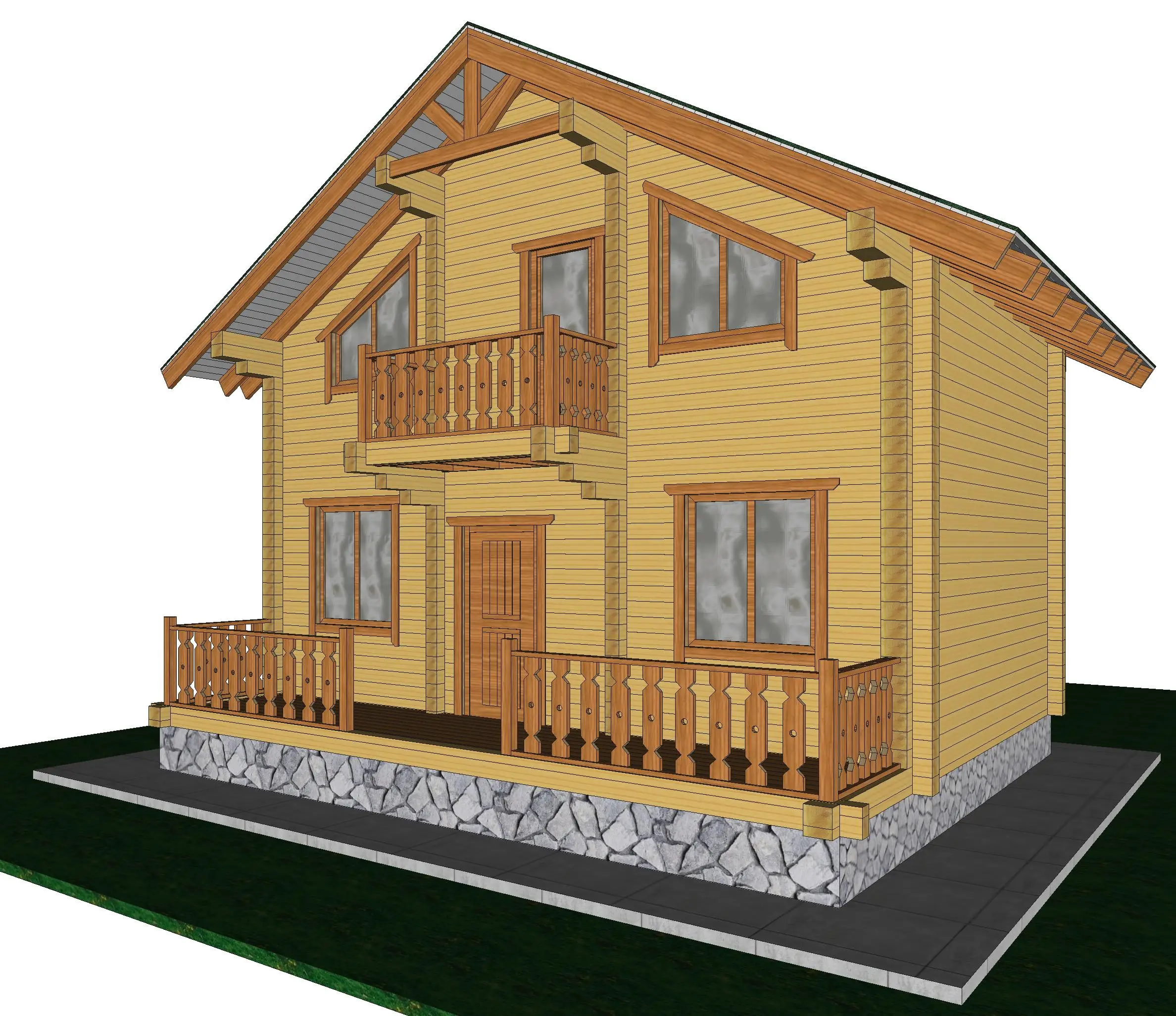 
GLUED LAMINATED TIMBER HOUSES FROM THE MANUFACTURER 