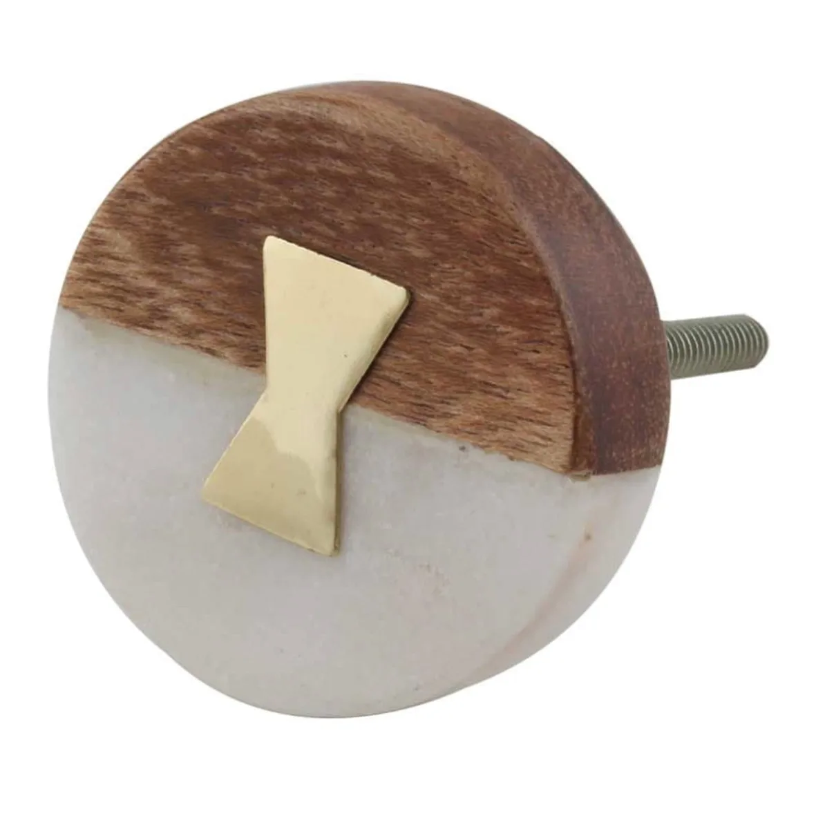 Nordic natural marble door pull simple round kitchen handle furniture wardrobe drawer knob indian handmade stone knob brass knob
