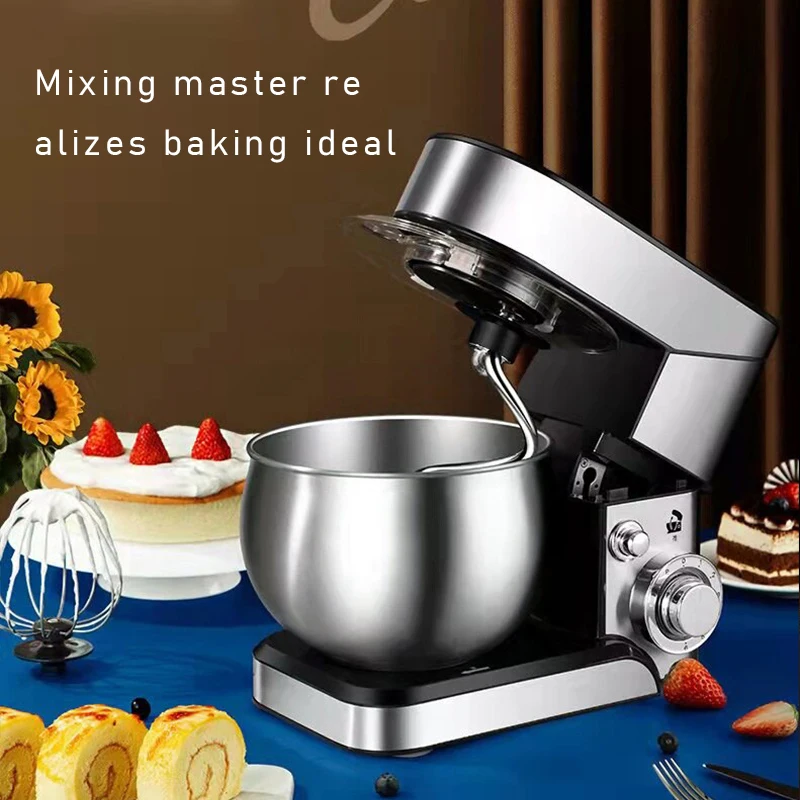 Stand Mixer, 6-Speed Tilt-Head Kitchen Mixer, Electric Food Mixer with Dough Hook/Wire Whip/Beater