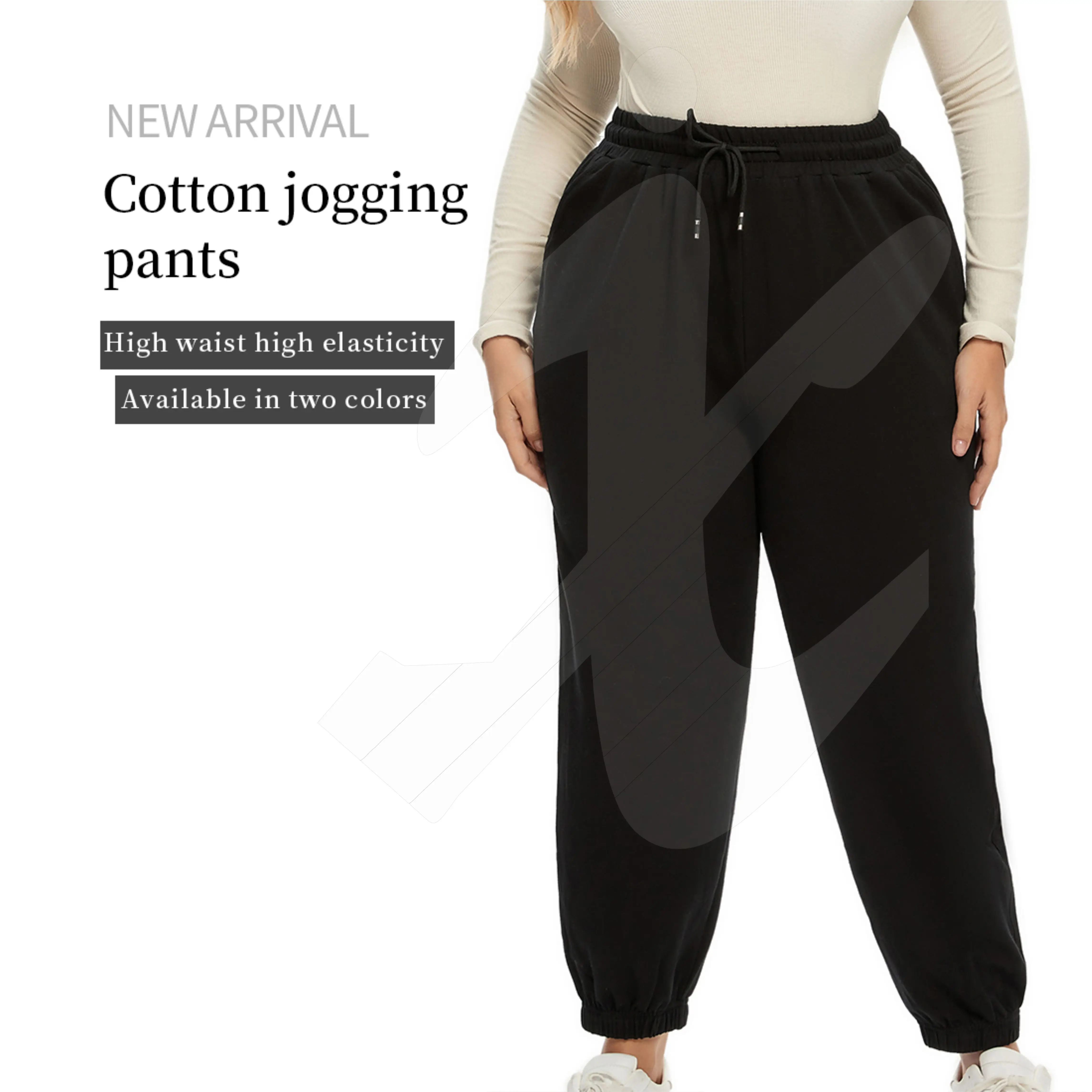 jogger Women Women Ladies Baggy Pants Loose Fit Elastic Waist Black Jogger Women Casual Trouser