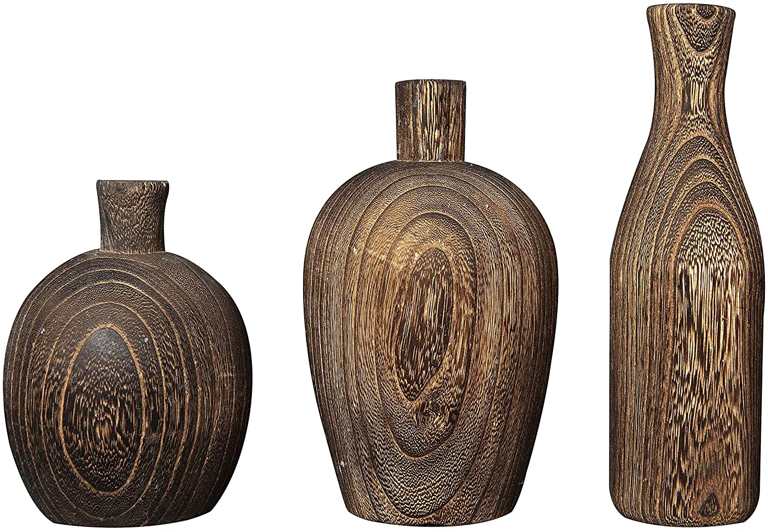 Оптовая продажа деревянные вазы с высоким полом растительные украшение