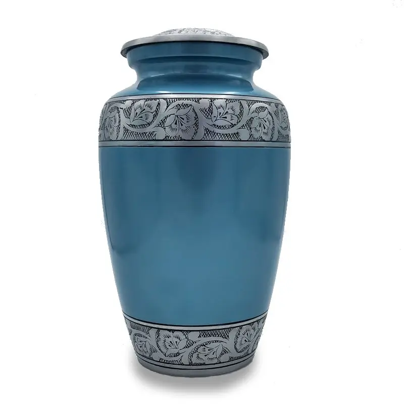Indian Cremation urns Wholesale made of Brass and Aluminum for Human adult baby and pet ashes keepsake ash urnas