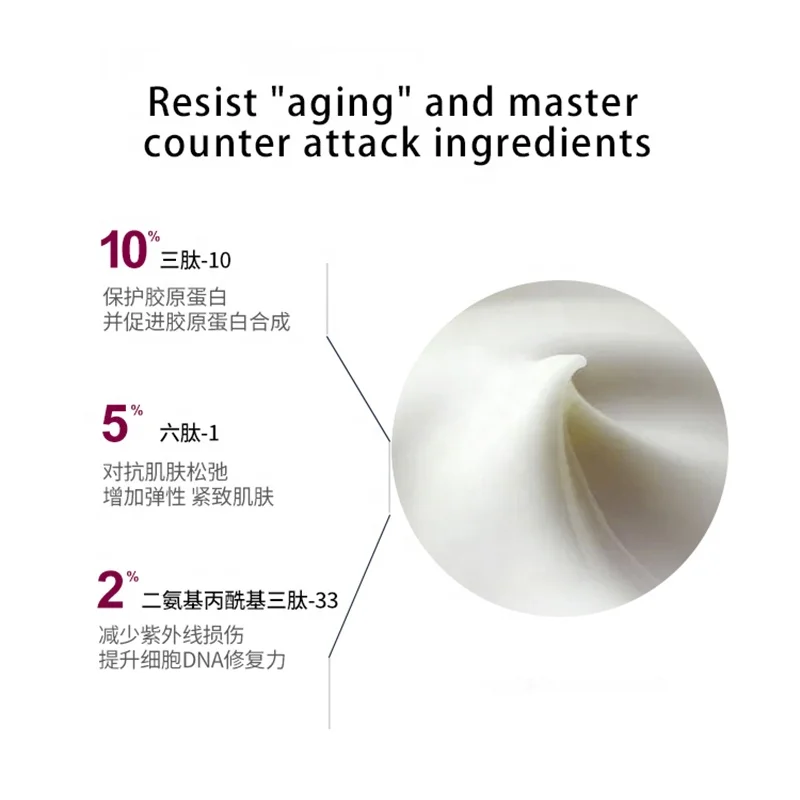 
Private Label Age Arrest and firming cream hot sale in summer season Cosmetic manufacturer 