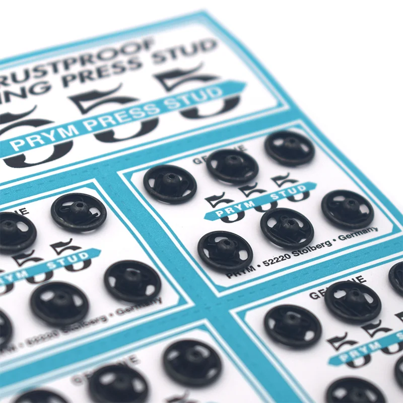 Prym 342315H Sew-on Snap Large Buttons Metal Snaps Fasteners Press Studs Buttons for Sewing