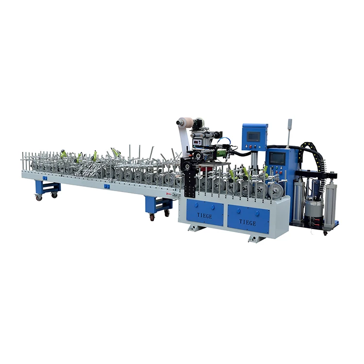 
PUR hotmelt profile wrapping machine line 