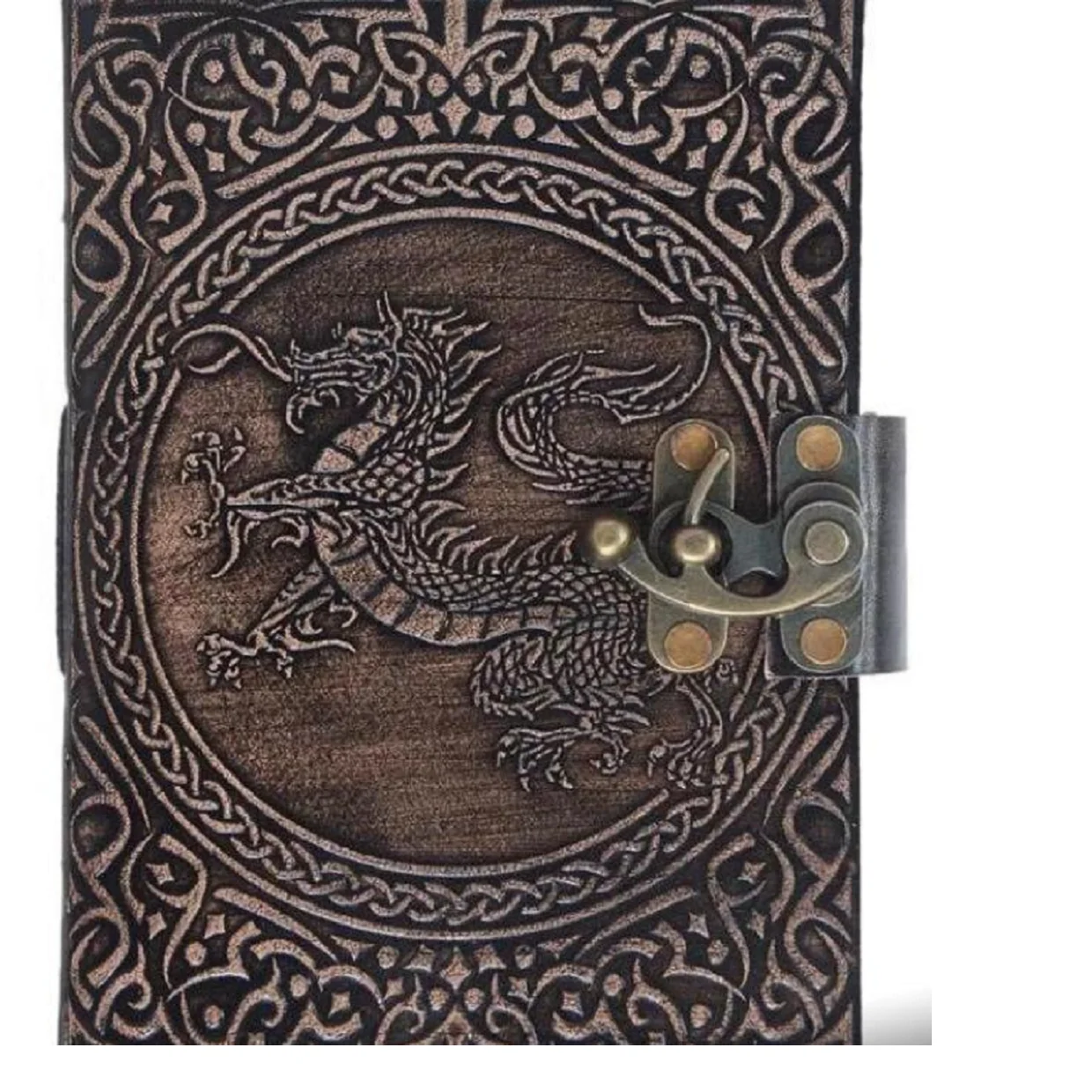 custom made brass embossed antique deckle edged paper journals