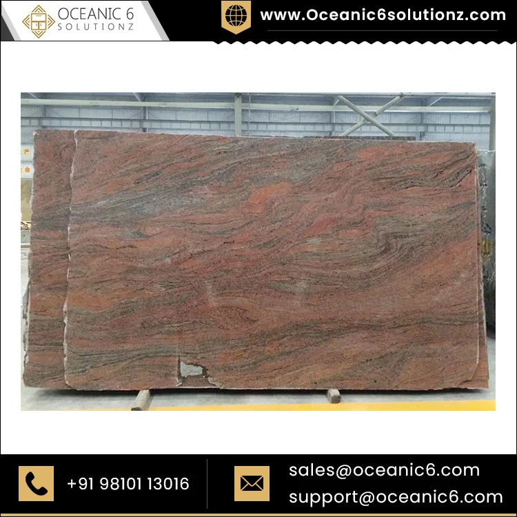 Latest Indian Juprana Granite Countertops Customized Thickness Slabs Natural Stone for Indian Granite Buyers at Wholesale Price