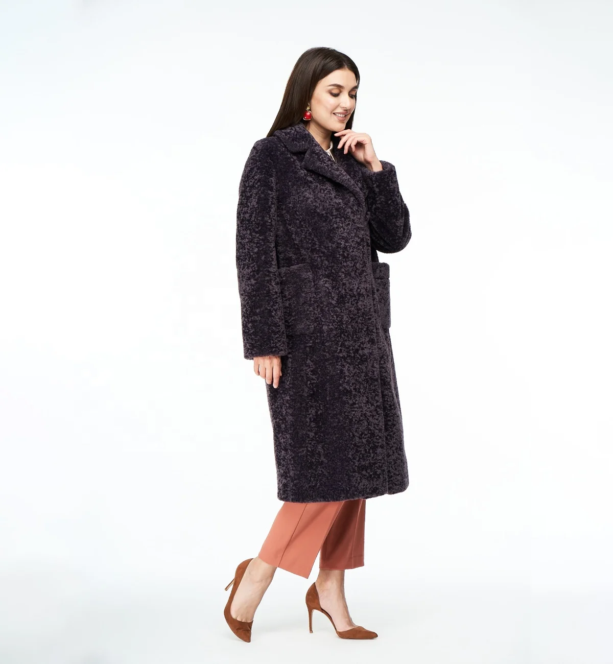 
High Quality Fashionable Winter Coat Women Warm Faux Fur 