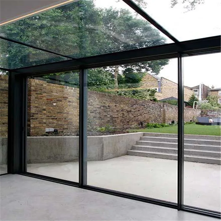 Winter Cheap Prefab Houses Garden Sun Rooms Luxury Villas Conservatory Curved Decorating Commerical Aluminum Greenhouses Sunroom