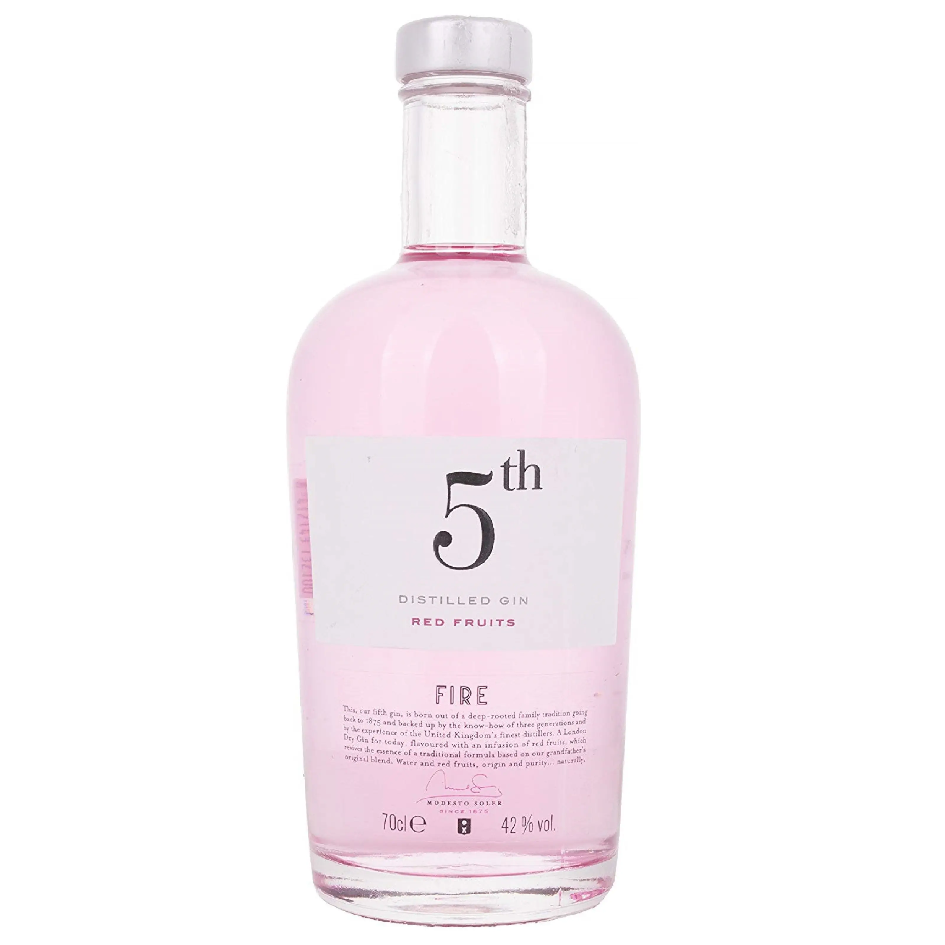 Gin 5th Fire 0,70 Litros 42% (R) 0,70 L.