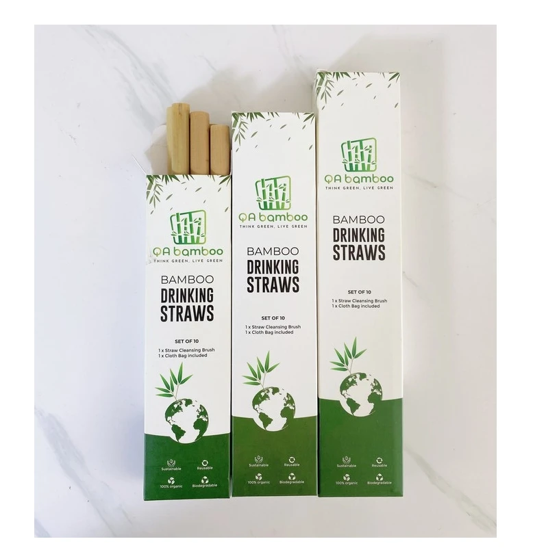  Органическая Бамбуковая солома с логотипом прямая покупка от производителя во Вьетнаме