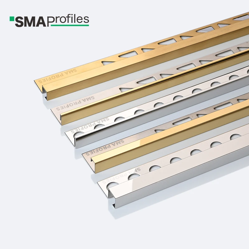  SMA porcelain ceramic tile accessories metal square floor stainless steel trim edge profile for