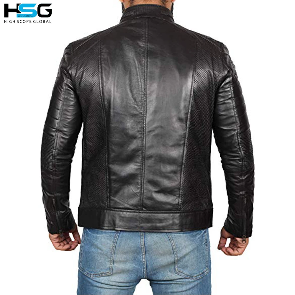 Men Fashion Wear Cowhide Leather Jacket