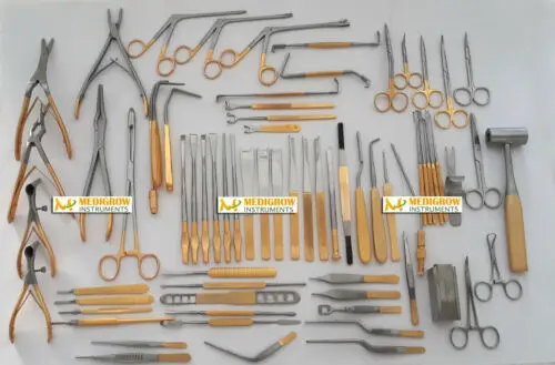 Major Rhinoplasty instruments set  Gold Plated  nose & plastic surgery instruments