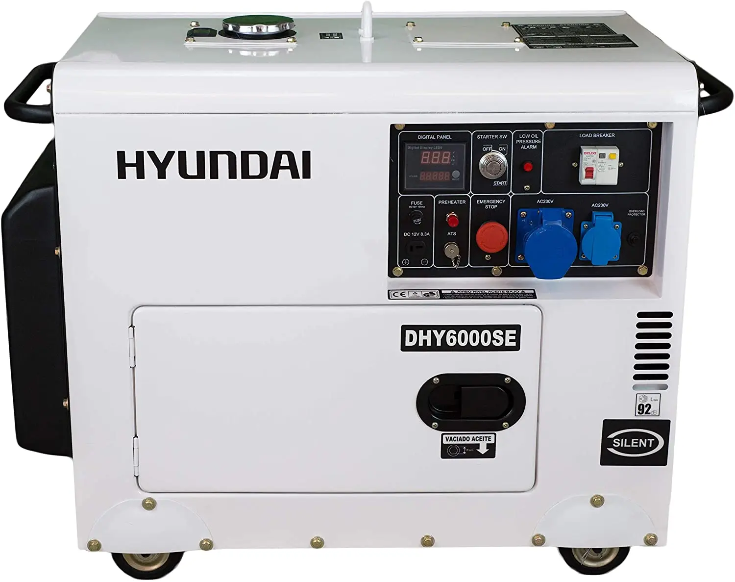 Black and White Diesel Silent Diesel Phase Generator