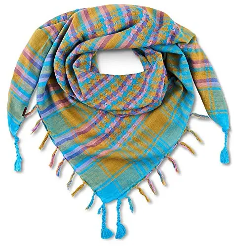 US Flag Star Shemagh Scarf Men & Women Tactical 100% Cotton Head Neck Wrap Shawl Desert Shemagh