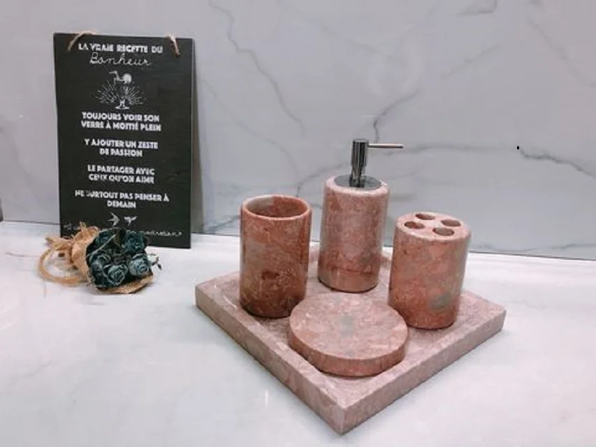  Аксессуары для ванной комнаты камень блестящий дизайн аксессуары декоративный материал натуральный мрамор