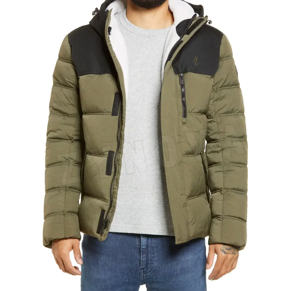 
High Quality 100% Polyester Men Blank Bubble & Puffer Jackets 