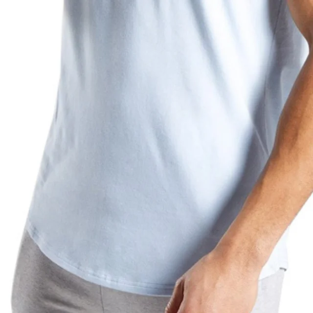 Men T Shirts Curved Hem Slim Fit T Shirt Street Style Shirt Fitness Wear Street Apparel