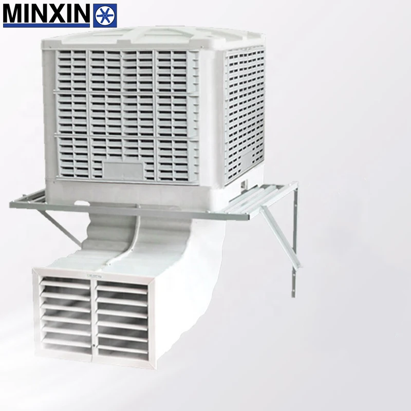 Heavy Duty Ceiling Mount Industrial Desert Evaporative Water Air Cooler Electric Portable Room AC 220V PP Plastic Long Life 3KW
