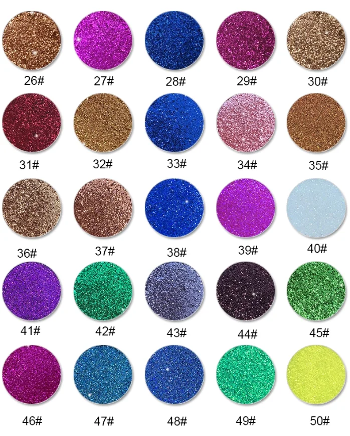 Halloween big promotion ! 37mm Single Eye Shadow Make Up Magnetic Eyeshadow Pans Eye Shadow Refill Pans for Pro Palette OEM