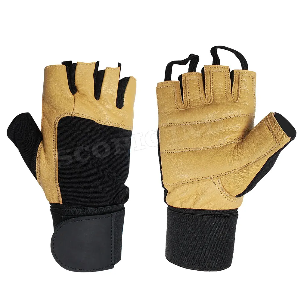 Anti Slip Breathable Sports Workout Fitness Training Weight Lifting Gym Gloves with Wrist Wraps Pink Black Unisex Rubber