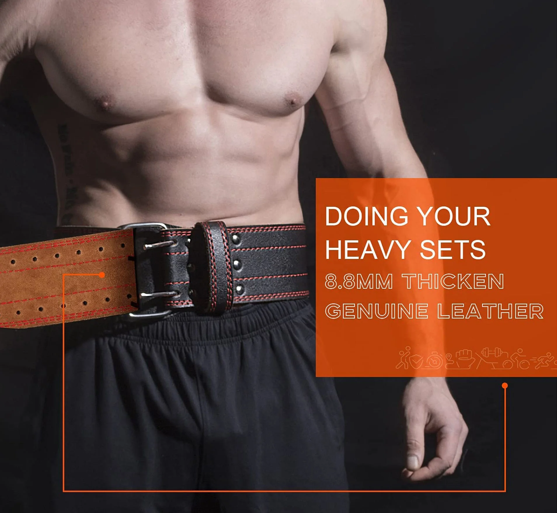 High Quality Weight lifting Belt For Squats Weightlifting Power Training Back Support Factory Wholesale