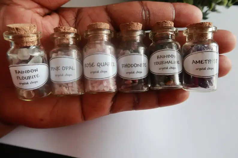 Glass bottle Gift box Wishing bottle with lid wooden plug Small glass bottle test tube set Flower for Gift