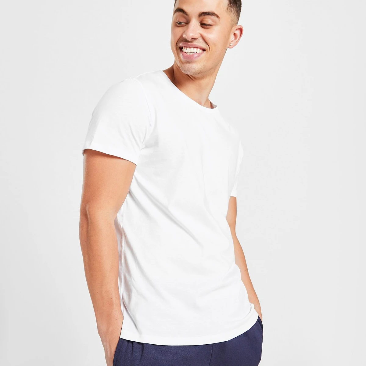 
3 Pack White T-Shirts O-neck stylish wholesale price High quality Cotton jersey tee for sale in bulk price in wholesale 